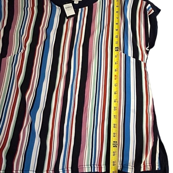Avenue Multi Striped Blouse • NWT • Size: 14/16 - Picture 7 of 8